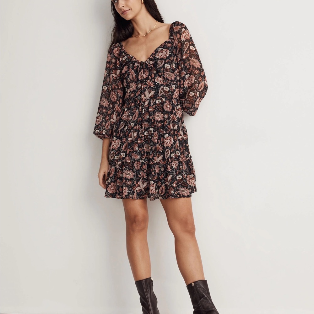 Madewell 3/4 sleeve minidress